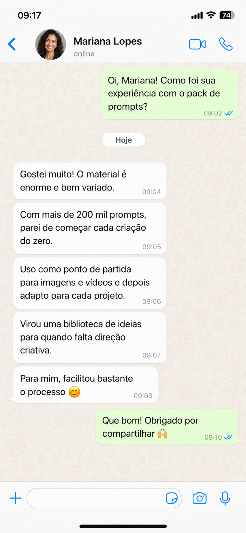 Depoimento de Mariana Lopes