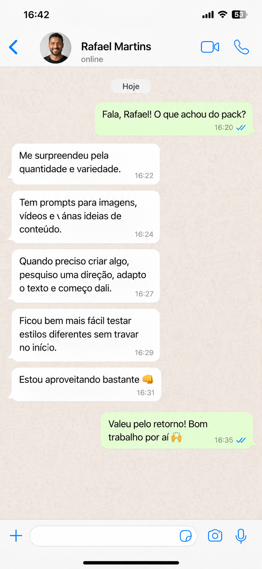 Depoimento de Rafael Martins